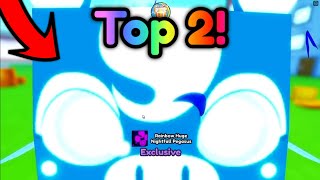 Top 2 YouTubers hatching Rainbow Huge Nightfall Pegasus 🌠  Pet Simulator X Roblox [upl. by Lanna]