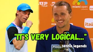 Zverev was asked Will Sinner be No1 in 2024 His answer is priceless [upl. by Enal]