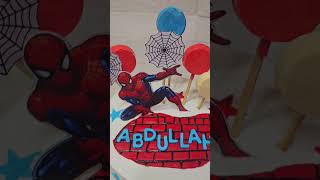 spiderman cake new design shortsvideo trendingshorts [upl. by Ydok]