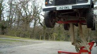 2 ton portable car lift with 6ft lifting height AFAS  RINGPARTS [upl. by Annahc]