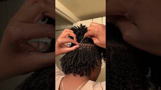 First Time Interlocking my Microlocs locs microlocs [upl. by Yeta]