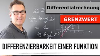 Differenzierbarkeit einer Funktion  1Ableitung  Differenzenquotient und Differentialquotient [upl. by Vasili572]