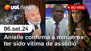 Caso Silvio Almeida Anielle confirma ter sido vítima de assédio relatório sobre Voepass  UOL News [upl. by Ortrud]