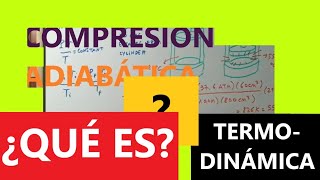 ¿Cómo es la COMPRESIÓN ADIABÁTICA de un GAS IDEAL en TERMODINÁMICA SE ENTIENDE BIEN 619 💡 ✅ [upl. by Pallas]