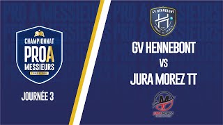 PRO A MESSIEURS  J3  HENNEBONT GV vs JURA MOREZ TT [upl. by Turley]