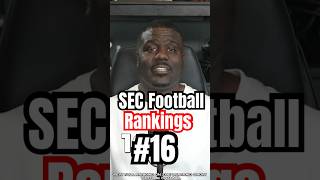 Vanderbilt Commodores 16 SEC Conference Football Rankings collegefootball [upl. by Yecnuahc]