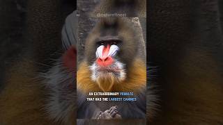 Mandrill  Largest Canines Among Primates [upl. by Elacsap]