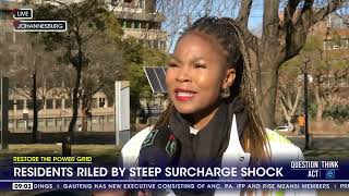 Joburg residents riled by steep surcharge shock [upl. by Jeffers]