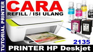 Cara Refill Hp Deskjet 2135 cara isi ulang tinta cartridge 3775 3776 3777 refill catridge hp 3775 [upl. by Aliled41]