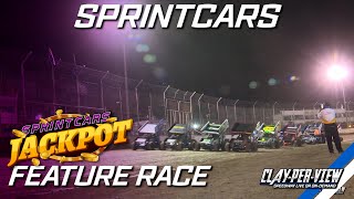 Sprintcars  Jackpot  Avalon  26th Oct 2024  ClayPerView [upl. by Britteny]