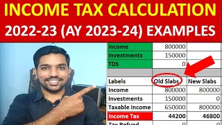 How to Calculate Income Tax 202223 AY 202324  Tax Calculation EXPLAINED in Hindi [upl. by Plath]