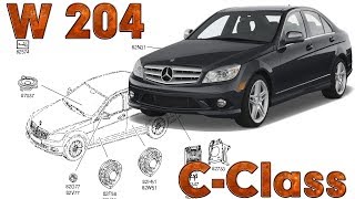 CClass W204  Fault locations  Electrical system [upl. by Dodi764]