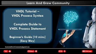 How Sequential statement works in VHDL What is VHDL process  VHDL Tutorial [upl. by Aek]