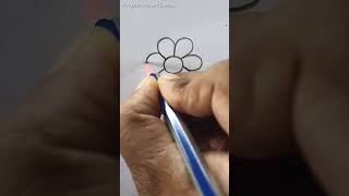 Flower 🌼🌻 easy simple art draw reel [upl. by Jedlicka309]