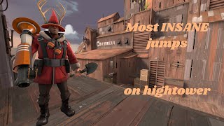 TF2  HARDEST rocket jumps on Hightower [upl. by Kolva]