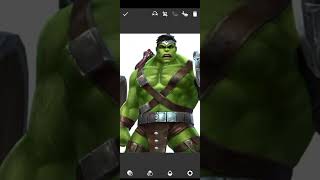 Hulk  Thor  Hulk  fusion art  shorts youtubeshorts [upl. by Htebaras]