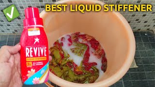 Revive instant starch Review  How to starch clothes  How to use Revive Liquid stiffener  Revive [upl. by Dadirac]