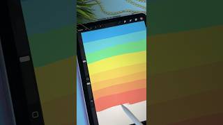 How to make Gradient Title in Procreate 🌈😎 shorts art procreate drawing satisfying [upl. by Fogel]