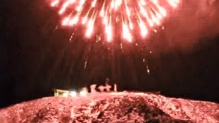 2024 Pikes Peak summit fireworks from 22 miles away with a smart telescope 🎆 [upl. by Llevel650]