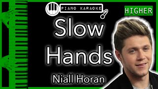 Slow Hands HIGHER 3  Niall Horan  Piano Karaoke Instrumental [upl. by Alrzc]