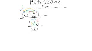 Multiplikation  Standardmetoden [upl. by Jacoba507]