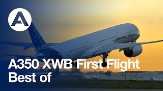 A350 XWB first flight  best of 14 June 2013 [upl. by Inalawi532]