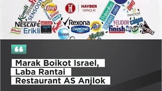 Marak Boikot Israel Laba Rantai Restoran AS Anjlok [upl. by Liza]