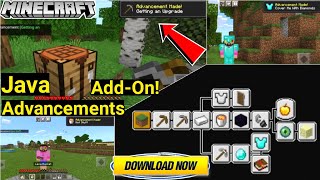 Advancements AddOn In Minecraft Pe  Achievements Mod In MinecraftPe McpeAddon  in hindi  2021 [upl. by Hoppe]