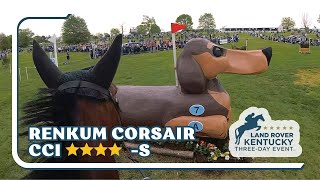 HELMET CAM Renkum Corsair CCI 4 S  2023 Land Rover Kentucky Three Day Event [upl. by Maurilla]