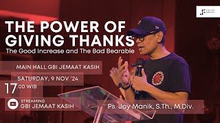 Ps Joy Manik STh MDiv  Ibadah Kaum Muda  09 November 2024 [upl. by Gratianna]