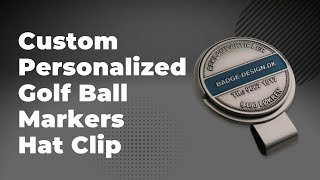 Custom Personalized Golf Ball Markers Hat Clip [upl. by Latton491]