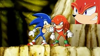 Sonic X Comparison Sonic Whispers To Knuckles Japanese VS English [upl. by Enahs436]