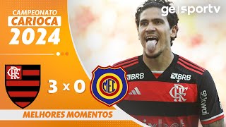 FLAMENGO 3 X 0 MADUREIRA  MELHORES MOMENTOS  CAMPEONATO CARIOCA 2024  geglobo [upl. by Muffin]