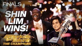 Shin Lim Is THE WINNER  Americas Got Talent The Champions [upl. by Nosemyaj36]