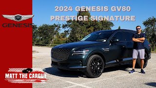 2024 Genesis GV80 Prestige Signature is the most luxurious Korean SUV Full review and drive [upl. by Joelie961]