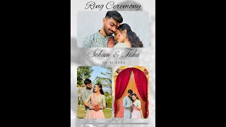 Soham 💍 Tisha  Engagement  Ring Ceremony [upl. by Nivla]