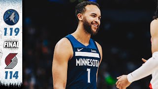 Minnesota Timberwolves Defeat Portland Trail Blazers 119114  030424 [upl. by Adorne]