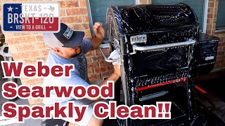 Cleaning the Weber Searwood 600 [upl. by Nerehs]