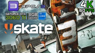 Skate 3 RPCS3 4K┃RTX 3060 Ti  i712700 [upl. by Inod]