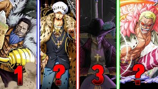 All Warlords In One Piece Ranked  Seven Warlords Of The Sea  One Piece  Hawkeye Mihawk [upl. by Sibilla]