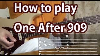 How to play One After 909The BeatlesGuitar Tutorial with tabs [upl. by Ahcire782]