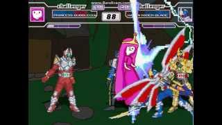 Krishna Sadhanas MUGEN Fights 2 Princess Bubblegum vs Kamen Rider Blade [upl. by Rehtul904]