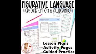 Personification and Alliteration  Figurative Language Resource [upl. by Anika]