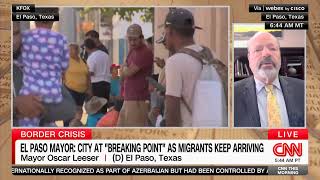 El Paso Mayor Oscar Leeser City Is At quotBreaking Pointquot Amid Border Crisis quotRunning Out Of Hotelsquot [upl. by Caine]