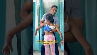 Scoliosis Chiropractic Treatment ☠️☠️Say Big No chiropractic chiro spine scoliosis india asmr [upl. by Rahman]