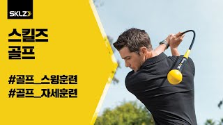 스킬즈 골드플렉스 스윙 트레이너 골프 백스윙 다운스윙 팔로우스윙 훈련 [upl. by Ecerehs]