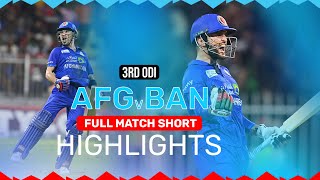 Full Match Short Highlights  Afghanistan Beat Bangladesh 21  AFG v BAN  ACB  Sharjah [upl. by Mendes]