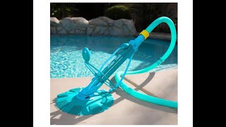 XtremepowerUS 75037 Climb Wall Pool Cleaner Automatic Suction Vacuumgeneric Blue  Overview [upl. by Ahseryt]