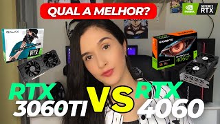 RTX 3060TI VS RTX 4060 QUAL A MELHOR ESCOLHA [upl. by Neirbo]