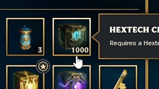 I Opened 1000 Hextech Chest And Got a Rare Skin [upl. by Melton602]